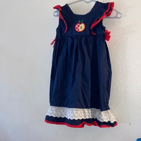 NWT, marine Nicole size XXXXL Apple peasant dress C1T21 - Picture 1 of 11